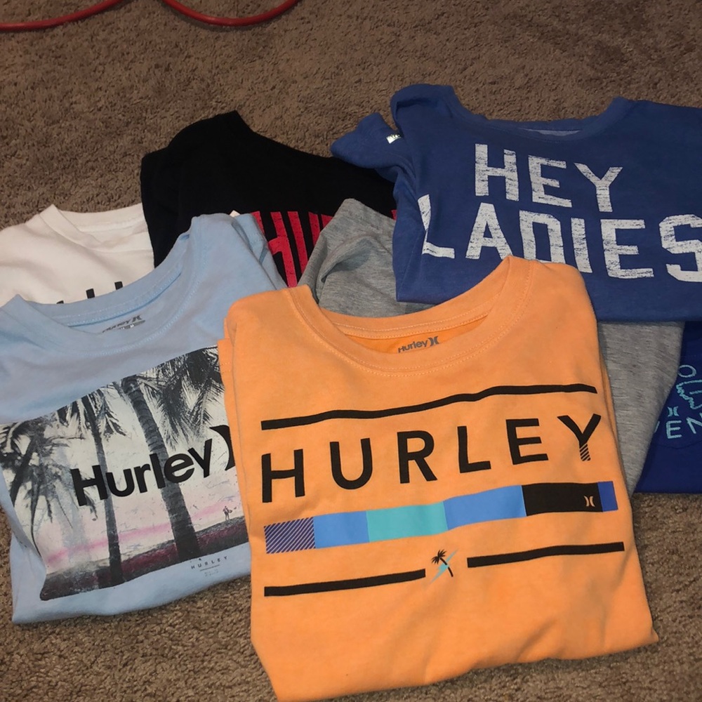 Hurley Boys shirts (7) size medium